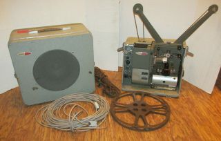 Vintage Kalart Victor 16mm Projector W/ Speaker Model 70 - 25 Lqqk