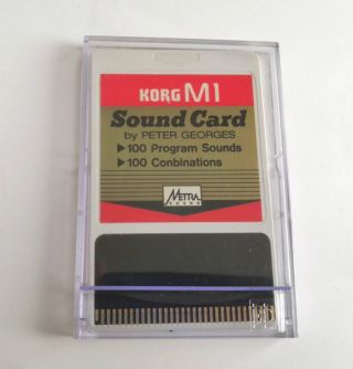 Korg M1 Vintage Synthesizer Sound Card By Peter Georges With Case/