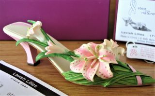 Just The Right Shoe - Lavish Lilies,  2003 Breast Cancer Awareness Shoe