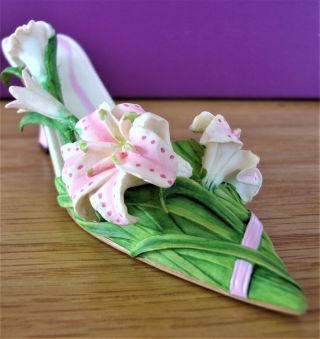 Just The Right Shoe - Lavish Lilies,  2003 Breast Cancer Awareness shoe 2