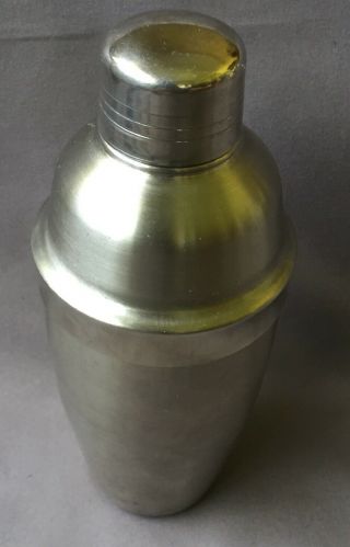 Vintage Stainless Steel Cocktail Shaker Bar Party Drink 21cm Mixer Drink