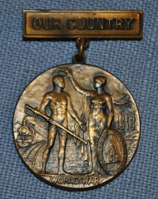 Brotherhood Of Locomotive Firemen & Enginemen War Service Medal - W & H Co.