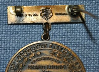 Brotherhood of Locomotive Firemen & Enginemen War Service Medal - W & H Co. 3