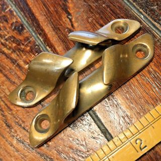 Small Vintage Cast Bronze Bow Skene Chocks 3 1/2 "