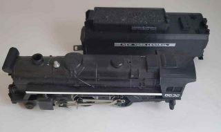 Vtg Lionel 18632 Nyc 8632 Die Cast 4 - 4 - 2 Train Steam Engine Whistle Tender Set