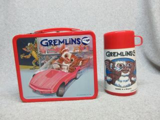 1984 Gremlins Science Fiction Cult Movie Lunchbox & Thermos Nr C 9.  5,