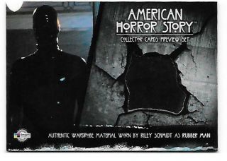 American Horror Story Season 1 Preview Set Card Acp2 Costume Wardrobe Rubber Man