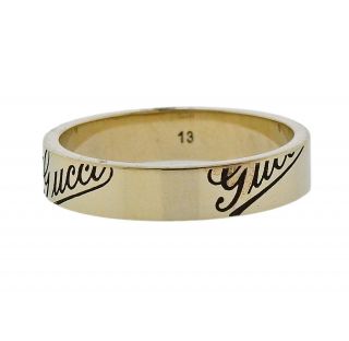 Gucci 18k Gold Band Ring Size 6.  5 $950