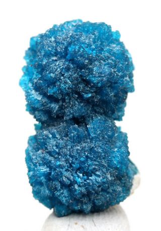 Large Cavansite Double Blue Ball Crystal Cluster Mineral Specimen Poona India
