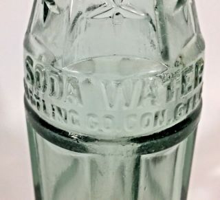 Old Coca Cola Bottling Co.  Soda Water Square 6 Stars Madison WI.  Bottle 2