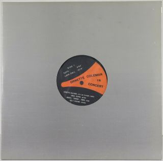 Ornette Coleman In Concert Craws 2lp Rare Ltd Private Pressing 1974 Rec.  Unplayed