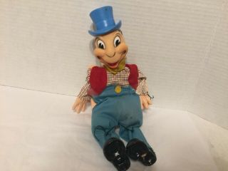 Vintage Disney Gund Mfg Co Jiminy Cricket Marionette String Puppet