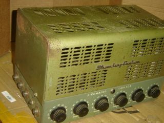 VINTAGE 1940 ' S STROMBERG CARLSON mod AU57 TUBE MIXING AMPLIFIER 6L6 PP 2