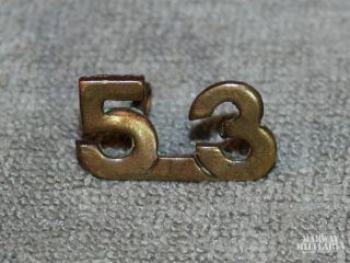 Ww1 Cef 53rd Battalion Prince Albert Shoulder Title Badge (inv19789)