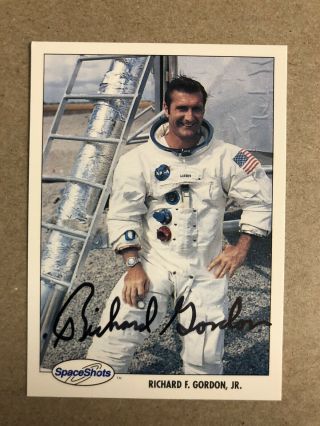 Richard Gordon Authentic Hand Signed Sports Card Nasa Apollo 12 Gemini 11