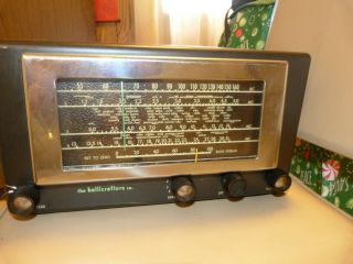 Vintage Hellicrafter 4 Band Shortwave Radio & Sw Antenna