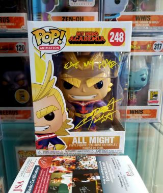 Funko Pop My Hero Academia All Might Signed By Chris Sabat Jsa Certified
