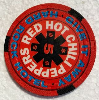 Hard Rock Hotel & Casino Las Vegas Red Hot Chili Peppers $5 House Chip