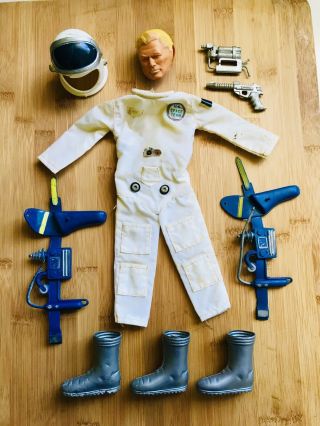 Vintage Ideal Captain Action 1960s Flash Gordon Astronaut - Outfit /accessories