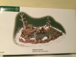 Dept 56 Mountain Creek Curved Section Christmas Village Accessories 56.  53005