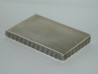 Well Made Vintage 1946 Solid Silver Calling Card Case By Dyas Beverley Hampton