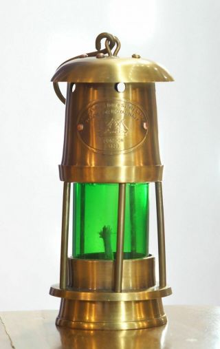 Antique Brass Minor Oil Lamp Nautical Maritime Ship - Lantern Boat Light. 3