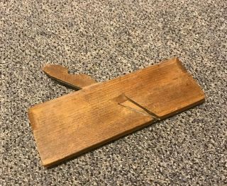 Early Unusual Wood Molding Plane Vintage Antique
