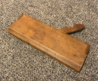 Early unusual Wood Molding Plane Vintage Antique 2