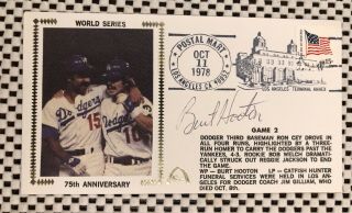 Burt Hooton Los Angeles Dodgers World Series Signed Gateway Fdc 1978