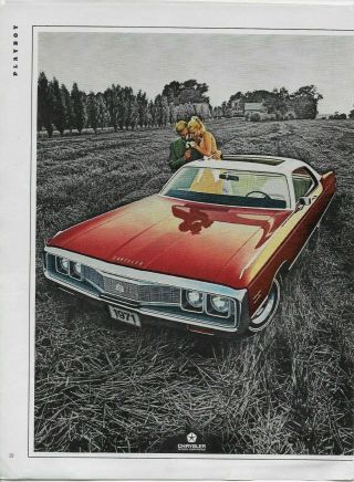 1970 1971 Chrysler 440 V - 8 2 Pg Vintage Color Print Ad