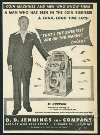 1946 Jennings Chief Slot Machine Photo Vintage Trade Print Ad 6