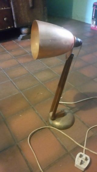 Vintage Anglepoise Style Copper Lamp Desk Light