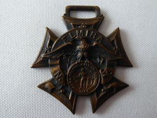 Wwi 1917 1918 Service Medal Elmira Chemung County Ny