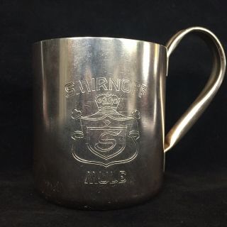 Smirnoff Mule Copper Metal Vodka Cup Mug Made In Hong Kong