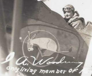 1910s Ww1 Era Photograph 95th Aero Squadron Mule Team Pilot