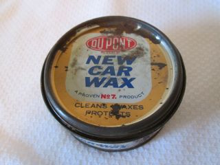 Vintage Dupont Car Wax Tin 8 Oz.