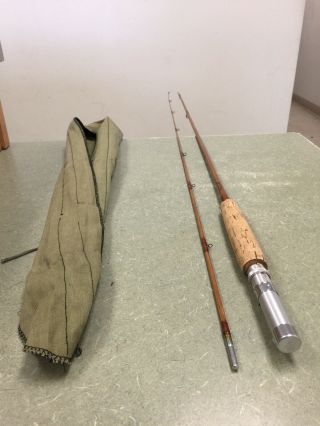 Vintage Ll Bean Tonkin Cane Bamboo Fly Rod Museum Quality