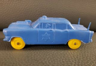 Vintage Auburn Rubber Toy Police Car No 576