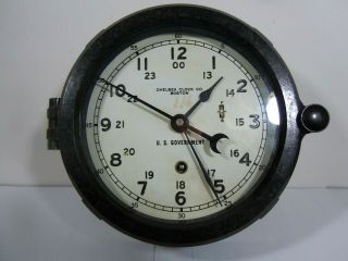 Chelsea Clock Co.  Boston - U.  S.  Government - Maritime Clock 6 " Dial