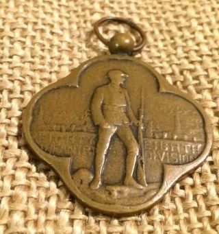 Ww1 Eighty Eighth Infantry Division France Medal Veteran’s Badge Vintage Pin