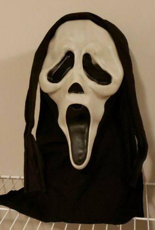 Vintage Fantastic Faces Glow Scream Ghostface Halloween Fun World Div Mask