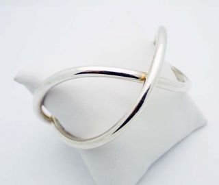 Stunning Georg Jensen Modernist 7 " Bangle Bracelet In Sterling Silver