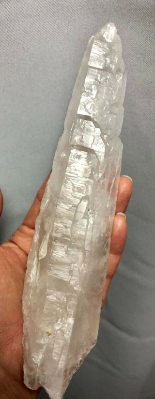 Natural Large Laser Quartz Crystal With Elestial Formations - Brazil