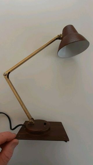 Vintage Mid - Century Modern Gooseneck Tensor Desk Lamp