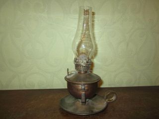 A Vintage Hand Held Or Wall Mounted Oil Lamp / Night Light