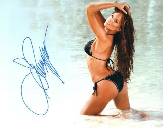 Christy Hemme Wrestler Signed 8x10 Photo 53a Wwe Diva Tna Playboy Maxim Stuff