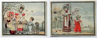 1880s Victorian Advertising Trade Cards A&p Atlantic Pacific Tea Co Rochester Ny