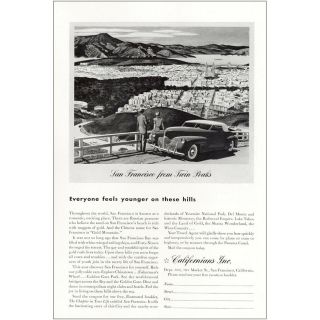 1941 Californians: San Francisco Twin Peaks Vintage Print Ad