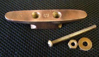 Old Wilcox - Crittenden 4 - Inch Boat Cleat Brass Bronze Wc