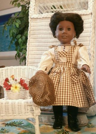 Vintage American Girl Addy Walker Older Pleasant Company 18 " Black Doll Retired